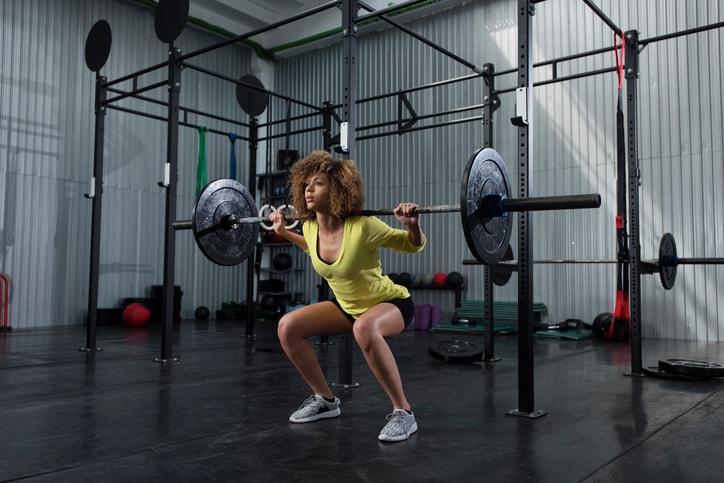 woman lifting weight